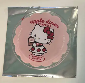 헬로키티 아크릴 코스터 Apple diner