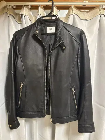 [ 291295 HOMME ] 가죽 자켓 블루종 블랙