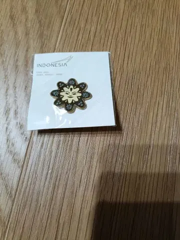인도네시아 꽃 모양 핀 배지 엑스포