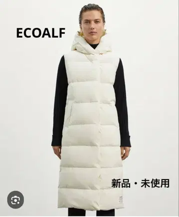 [ 새상품 미사용 ] ECOALF 후드 부착 롱 다운 베스트