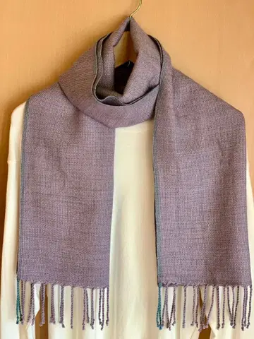 실크 캐시미어 수제 스톨 카리아지 라벤더