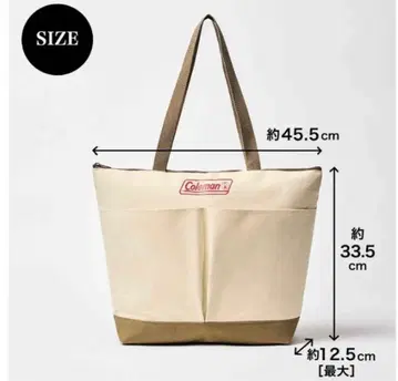 콜맨 토트백 캠퍼스 원단 다기능 발수 가공