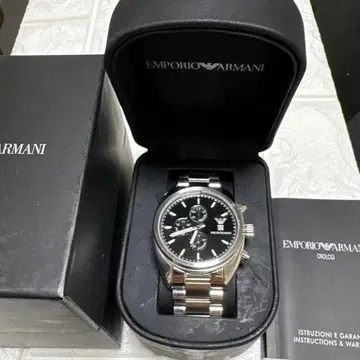 Emporio Armani 크로노그래프 손목시계