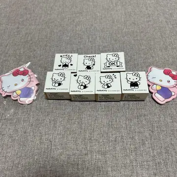헬로키티 스탬프 7개 세트 덤 포함