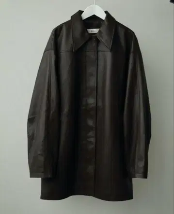 anuke 앙누크 에코 가죽 오버 자켓