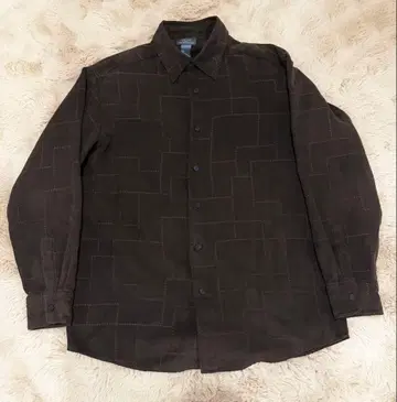 Crazy Horse 다크 브라운 긴팔 셔츠 L