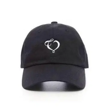 thevirgins heart logo cap 하트 로고 캡 블랙