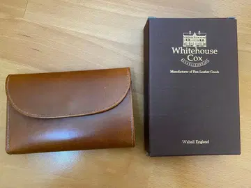 화이트하우스 콕스 브라운 3단 폴더형 지갑