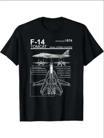F-14 Tomcat 티셔츠 L 사이즈
