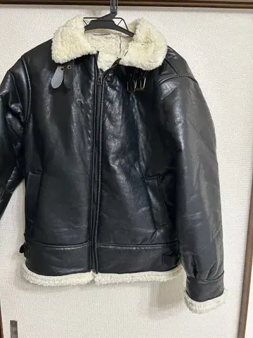 가죽 퍼 자켓 블랙