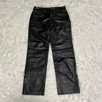 Paul Smith 블랙 가죽 팬츠 천연 가죽 29