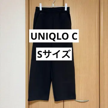 [ UNIQLO ] 맨투맨 와이드 팬츠/표시 사이즈 S사이즈 블랙