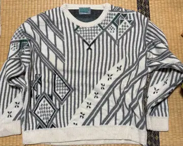 talgo 기하학 패턴 니트 스웨터