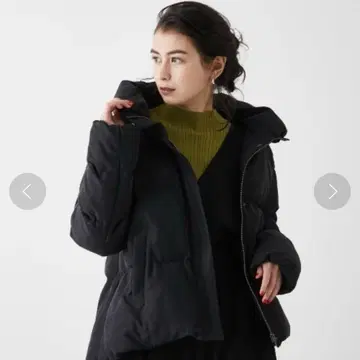 [ 새상품급 ] AZUL MOUSSY 코듀로이 다운 블랙, 블랙