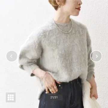 ships any 모헤어 혼방 니트 크루넥