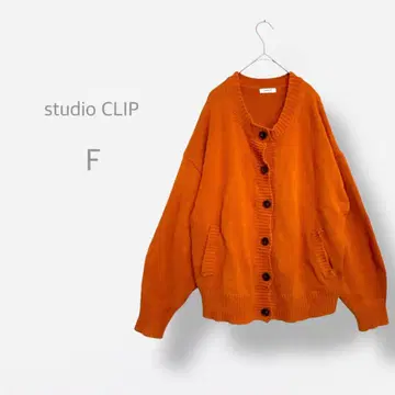 [ studio CLIP ] 니트 가디건 드롭 숄더 퍼프 소매 화려한