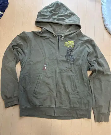 올리브 그린 후드티 AG