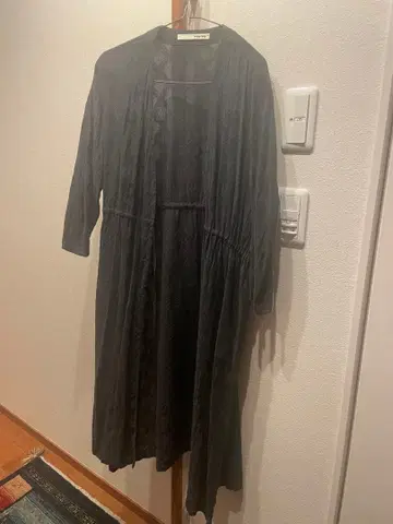 evam eva 네이비 겉옷 롱 가디건