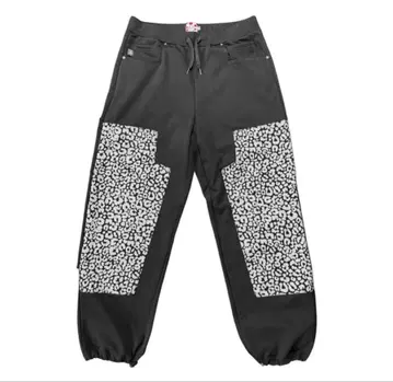 스타 팀 스웨트 팬츠 블랙 레오파드