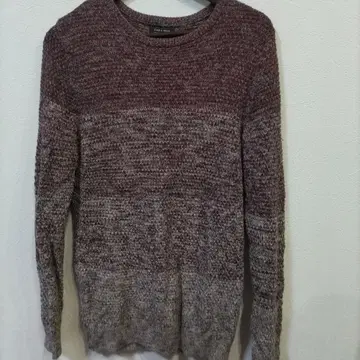 ZARA MAN 보르도 그라데이션 니트 M
