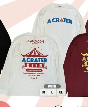 하루카미라이 무도관 한정판 A CRATER 롱티 화이트 L 사이즈