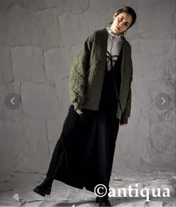 안티카 페이즐리 무늬 퀼팅 자켓