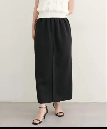 블랙 타이트 스커트 롱 기장 미사용