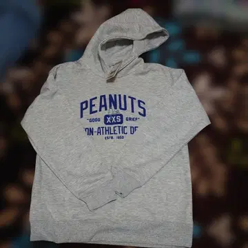 PEANUTS 그레이 S 후드티 새상품 택 포함 속기모