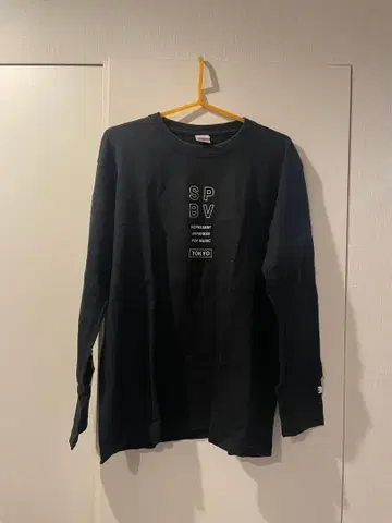 SUPER BEAVER 롱 슬리브 T셔츠 블랙 L 사이즈