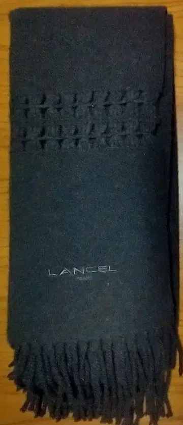 Lancel 숄 블랙 울 100%