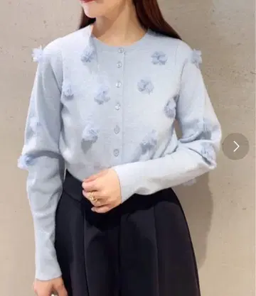 플라워 모티브 가디건