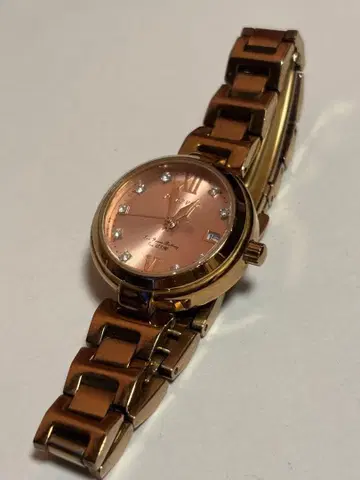 Forever 핑크 골드 여성용 손목시계