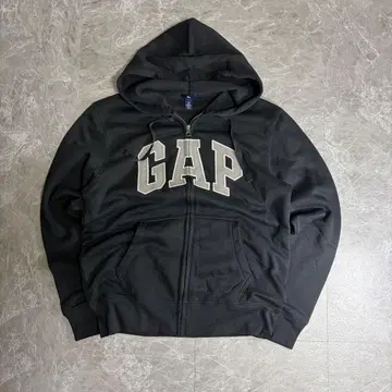 00s GAP 집업 후드티 지퍼 후드티 블랙 y2k