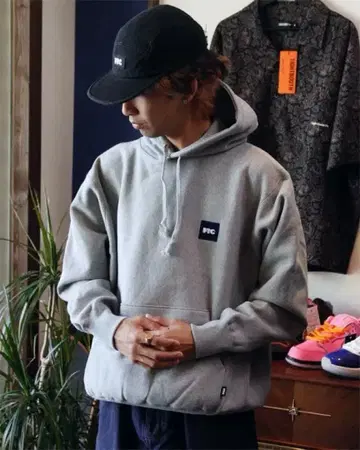 FTC 후드 부착 그레이 맨투맨