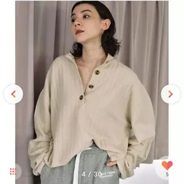 개럴개런트 헨리넥 숏 리브 니트