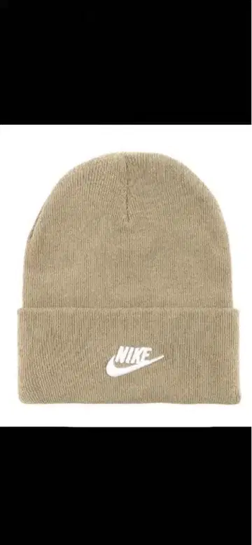 나이키 비니 니트 모자 카키 새상품