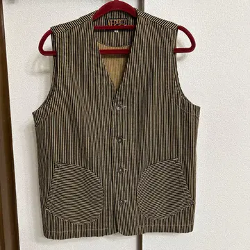 AT-DIRTY 스트라이프 베스트 S 사이즈