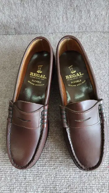 REGAL 브라운 로퍼 24.5cm