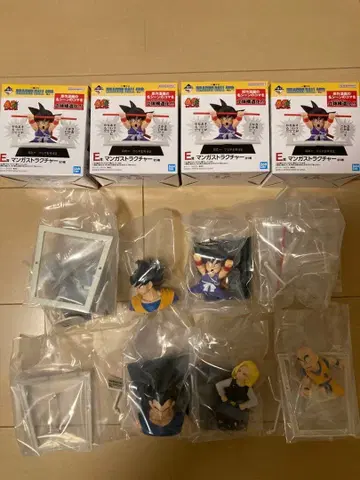 드래곤볼 제일복권 E상 만화 스트럭처 x 4종