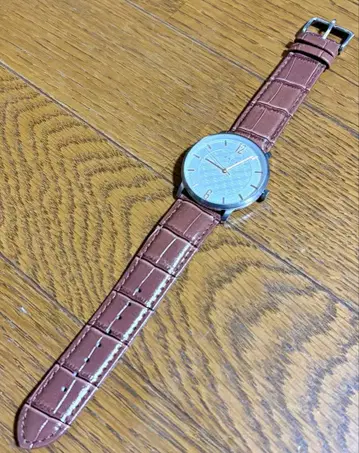 CROSS 손목시계 쿼츠 브라운 가죽