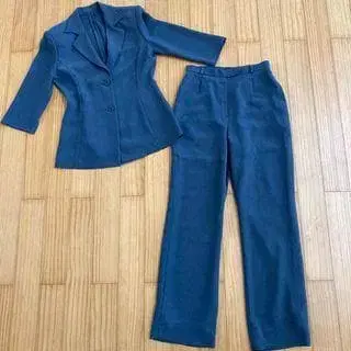 블루 비즈니스 정장 세트