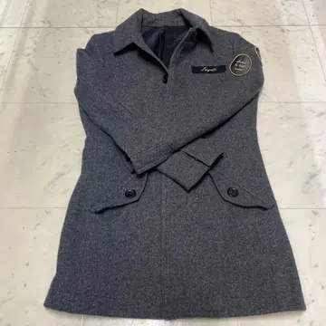 그레이 울 코트 지퍼 포함 (보이콧)