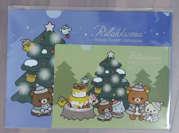리락쿠마 스토어 클리어 파일 세트 크리스마스