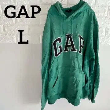 [ GAP ] L 로고 후드티 그린