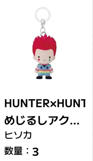 헌터헌터 메지루시 액세서리 히소카 3개