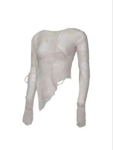theredthread S knit fit top cocoon white