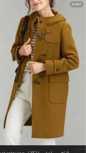 Green Label Relaxing 더플 코트 올리브 그린