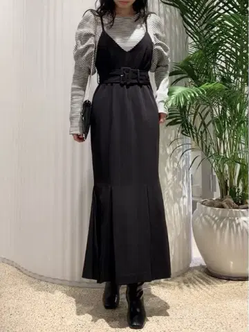 SNIDLE 허리 벨트 머메이드 원피스