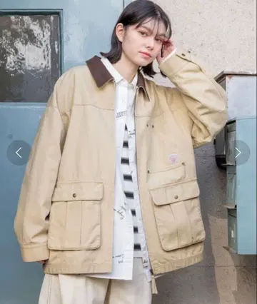 니코앤드 빈티지 배색 워크 자켓