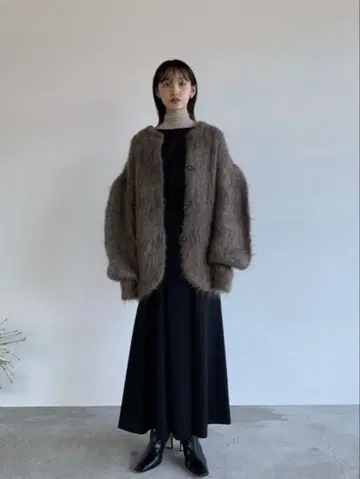 CLANE MOHAIR SHAGGY CARDIGAN